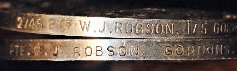 A 'Superb' & rare to 'Railway' unit - Peterhead 'Blue Tooner's' Gallantry & 'Casualty' group of 4: Private William James Robson, M.M., 51st Broad Gauge Operating Company Royal Engineers, late 5th (Buchan & Formartin) Battalion Gordon Highlanders