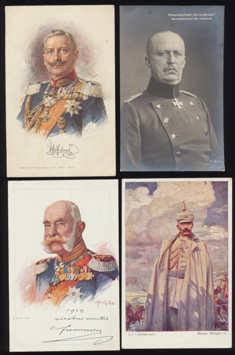 A selection of 12 x Great War era Germany & Axis 'Patriotic' military postcards