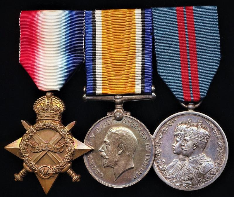 A rare to unit Indian Volunteer & Sapper Officer's' Killed-in-Action' medal group of 3: Lieutenant Richard William Formby, 96th Field Company, Royal Engineers, late Madras Motor Cycle Corps, & Madras Volunteer Rifles