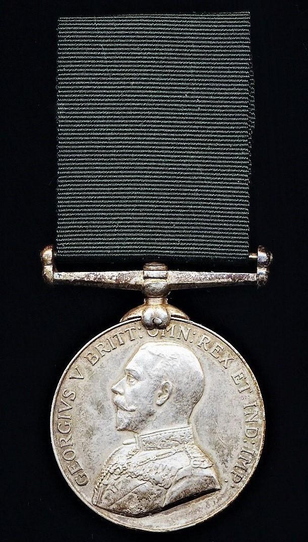 Volunteer Long Service Medal (India & the Colonies). GV issue (Volunteer A. J. Germany. N. W. Ry. Vol. Rifles.)