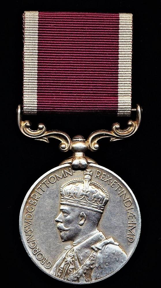 India Long Service and Good Conduct Medal. GV second type (2417 Sepoy Mehar Singh, 3-11 Sikh. R.)