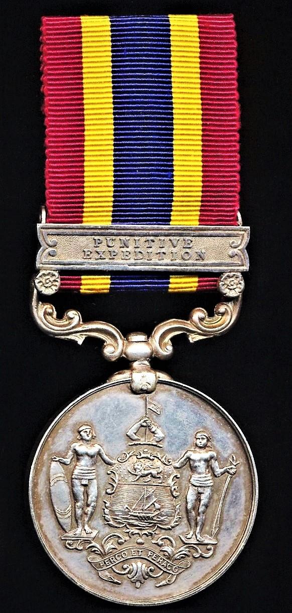 British North Borneo Company Medal 1897-1916. Silver issue with clasp 'Punitive Expedition'