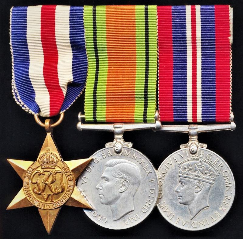 An un-named and un-attributed group of Second World War campaign medals for service in North West Europe 1944-45