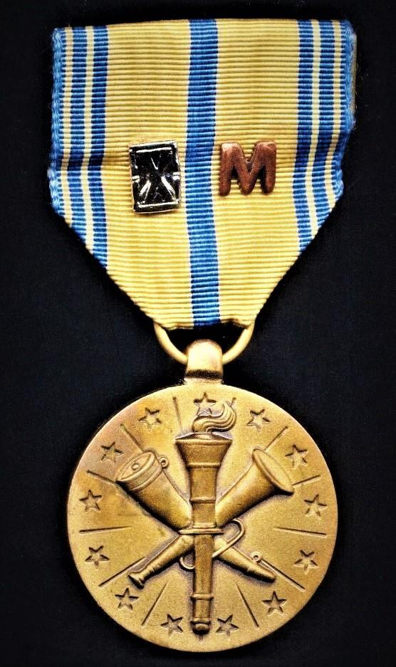 United States: Armed Forces Reserve Medal (AFRM). With 'National Guard' reverse. With silver 'Hourglass' & 'M' devices on the riband