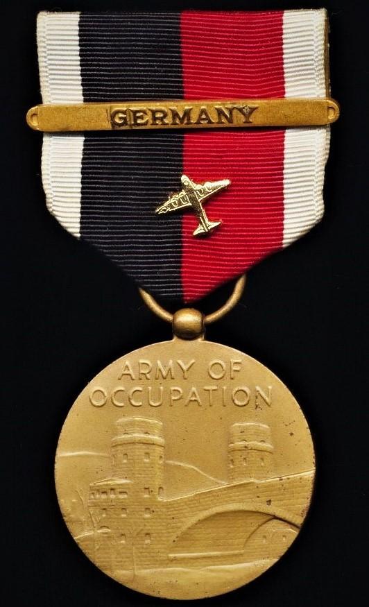 United States: Army Occupation Service Medal. With clasp 'Germany' & Gold Airplane 'Berlin Airlift' device