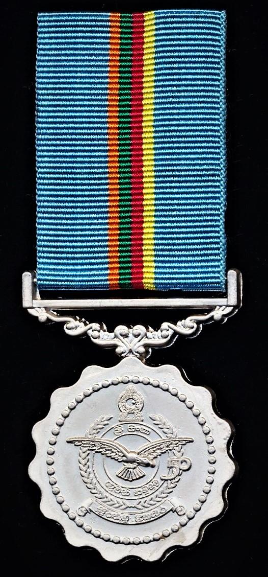 Sri Lanka: Sri Lanka Air Force 50th Anniversary Medal 1951-2001