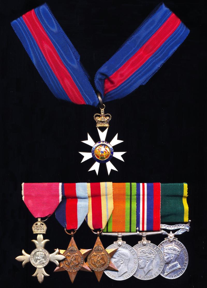 A 'Twice Decorated' Colonial Service Officer's group of 6 medals: Major Geoffrey Charles Lawrence, C.M.G., O.B.E., Colonial Service Financial Secretary & Acting Chief Minister Zanzibar, who in WW2 had served with the Somaliland Camel Corps
