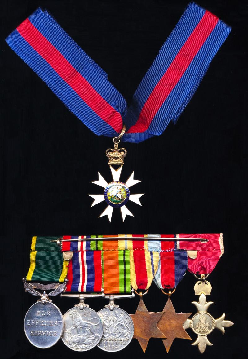 A 'Twice Decorated' Colonial Service Officer's group of 6 medals: Major Geoffrey Charles Lawrence, C.M.G., O.B.E., Colonial Service Financial Secretary & Acting Chief Minister Zanzibar, who in WW2 had served with the Somaliland Camel Corps