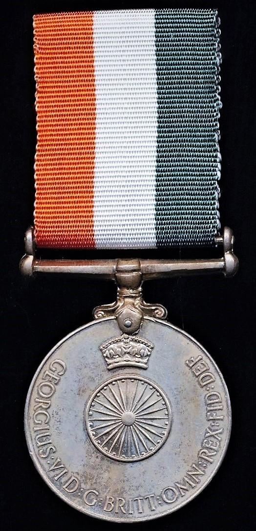 India (Dominion): Independence Medal 1947 (12405 Jemdr. Mukhtiar Singh, J. & K. S.F.)