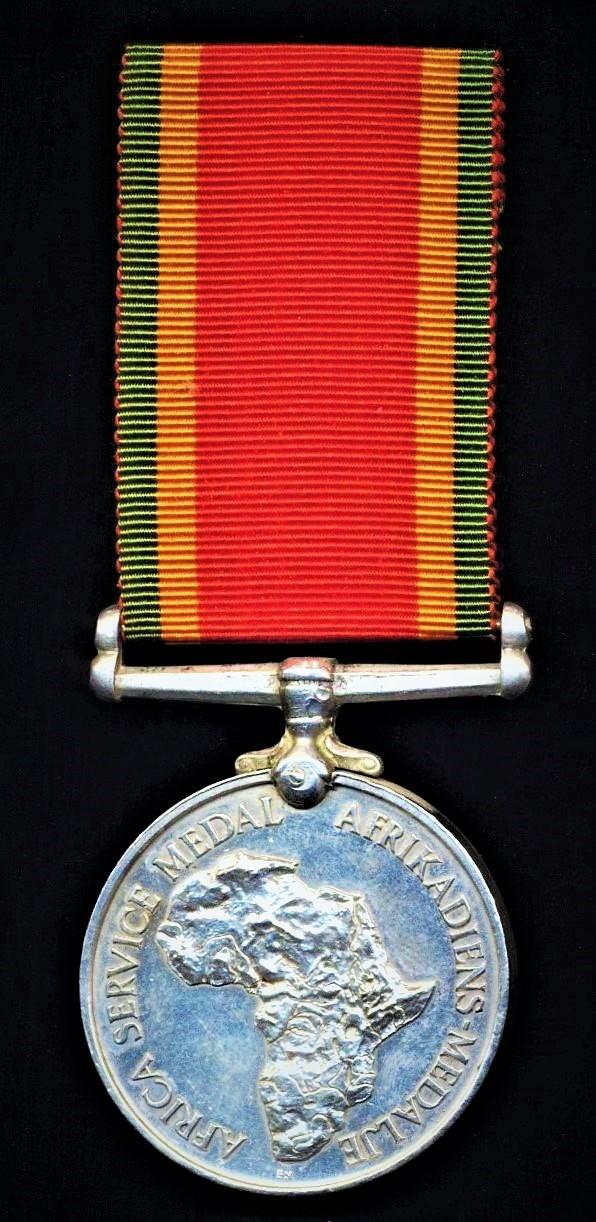 Union of South Africa: Africa Service Medal (102535 W. P. Robinson)