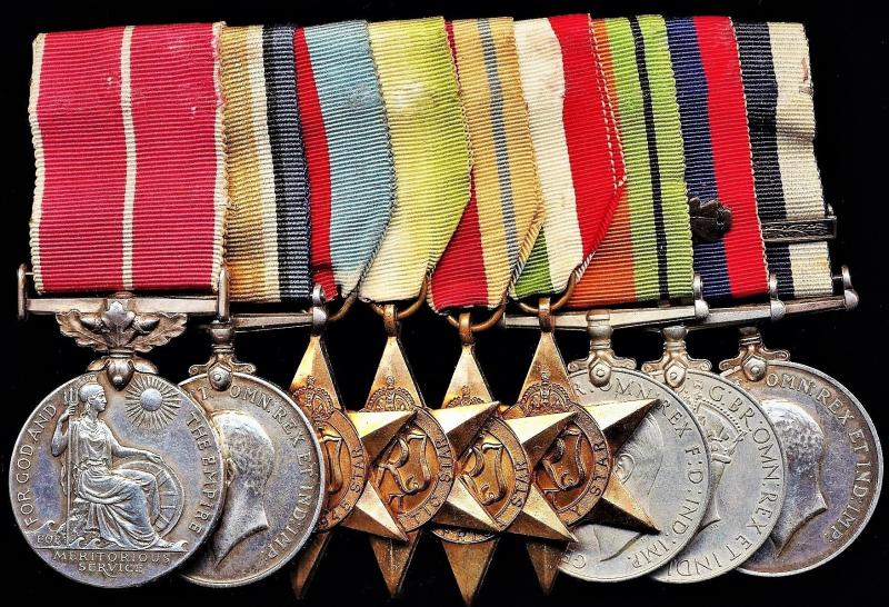 A superb confirmed 'Arctic Convoys / Russia MID' and pre-war Yangtze River, 'China River Gunboat' service medal group of 9: Chief Engine Room Artificer Charles George Mills, B.E.M., Royal Navy, late H.M.S. Hazard and H.M.S. Scarab