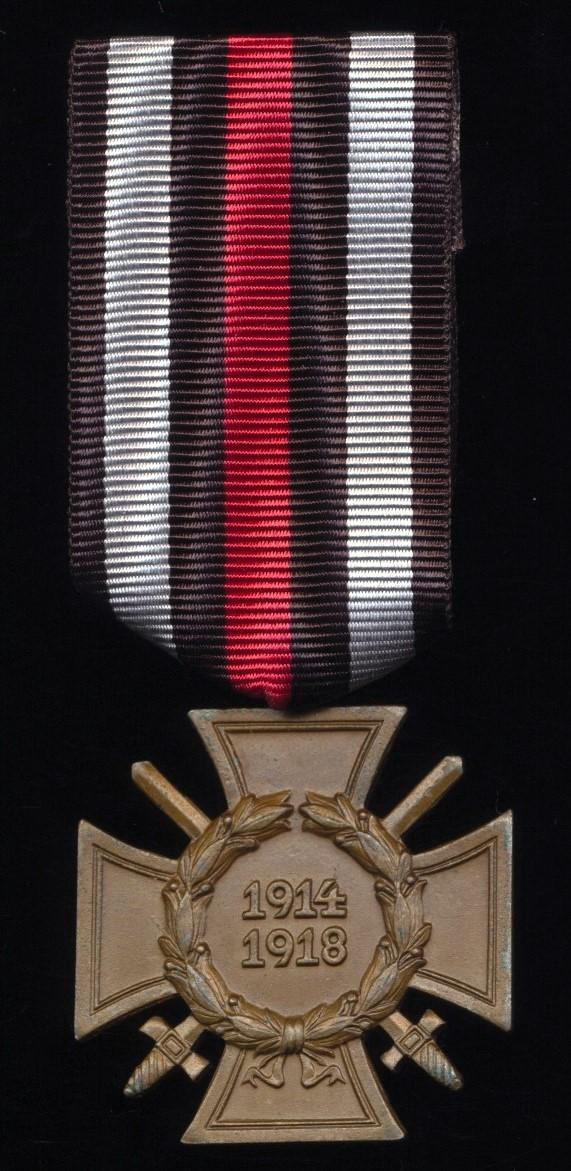 Germany (Imperial): Honour Cross 1914-1918. With 'Swords' for combatants