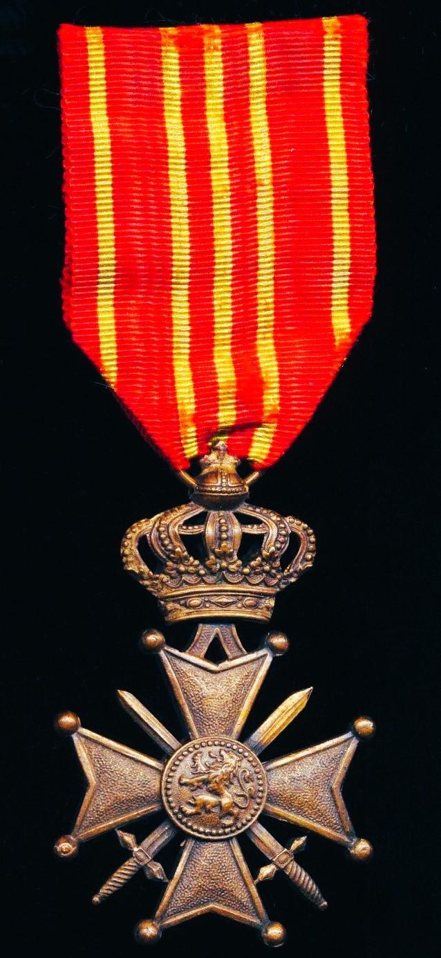 Belgium: Cross of War 1914-1918 (Croix De Guerre 1914-1918). With 'A' (King Albert) cypher
