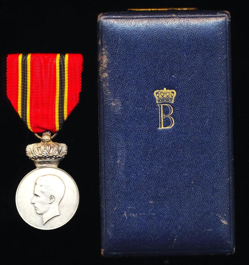 Belgium: King Baudouin Royal Household Medal for Foreign Delegations. Second Class, silvered medal