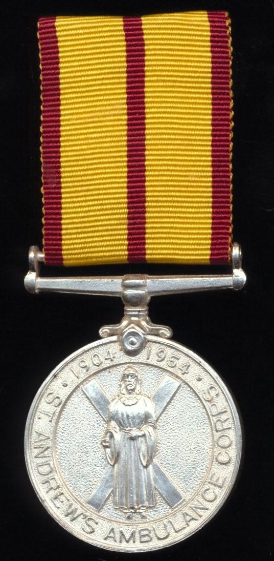 St. Andrew's Ambulance Corps (Scotland): Jubilee Medal 1904-1954