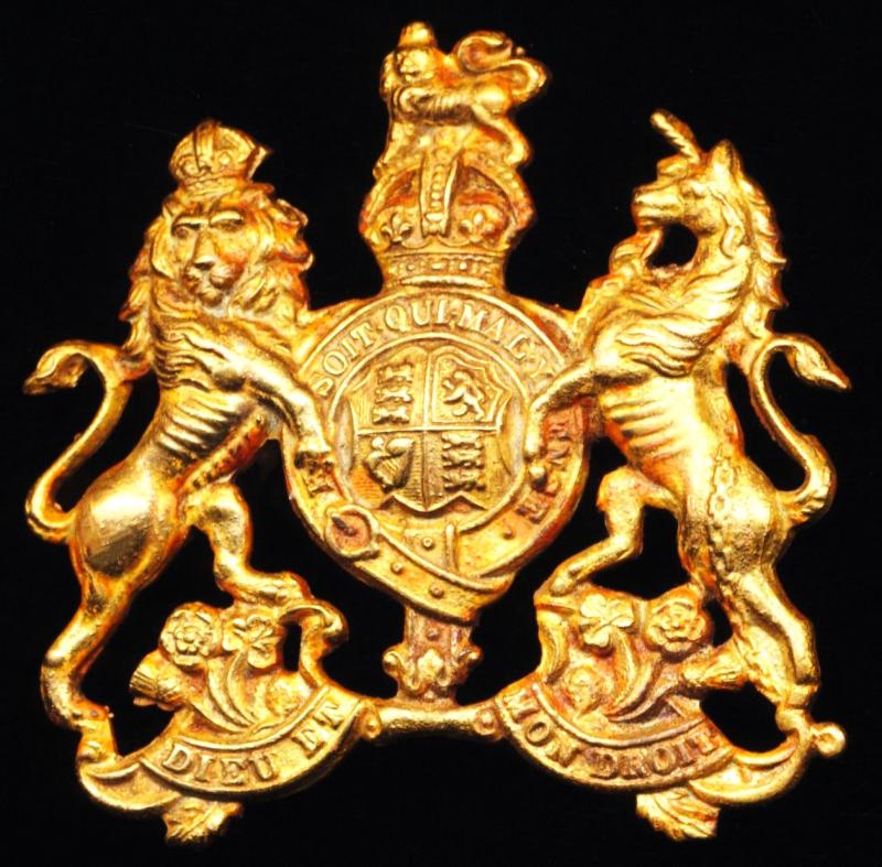 British and Commonwealth Army's: Warrant Officer I Class 'Kings Crown' gilding metal rank badge, circa 1902-1952