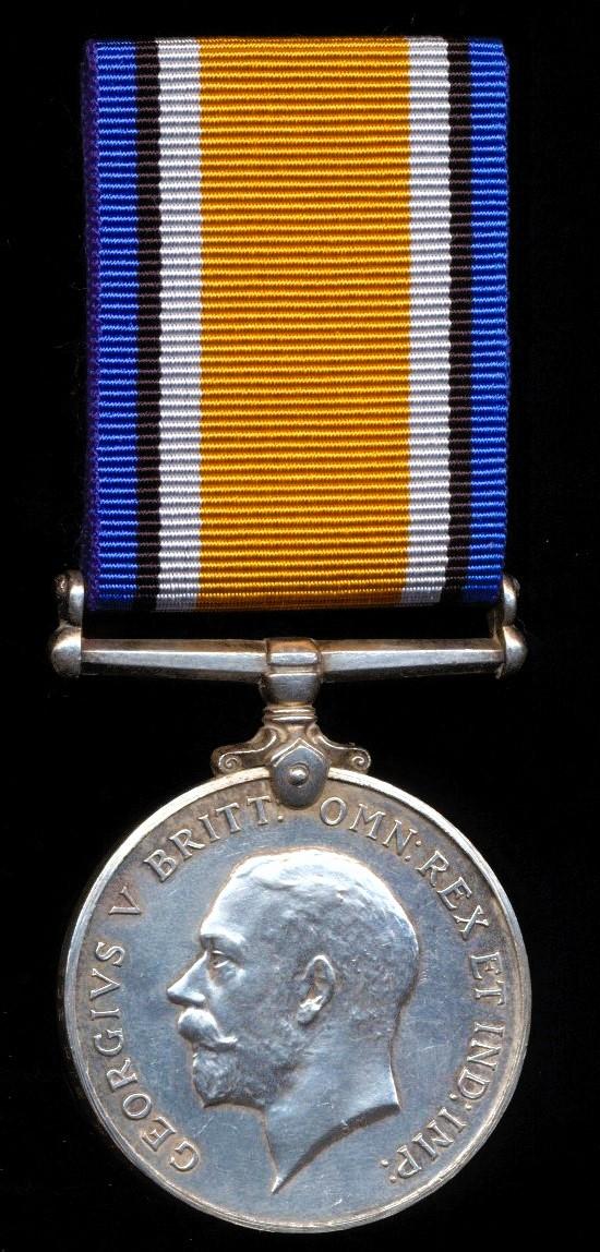 British War Medal. Silver issue  (702 Pte. F. N. Cumming, 23 Sind Btn. I.D.F.)