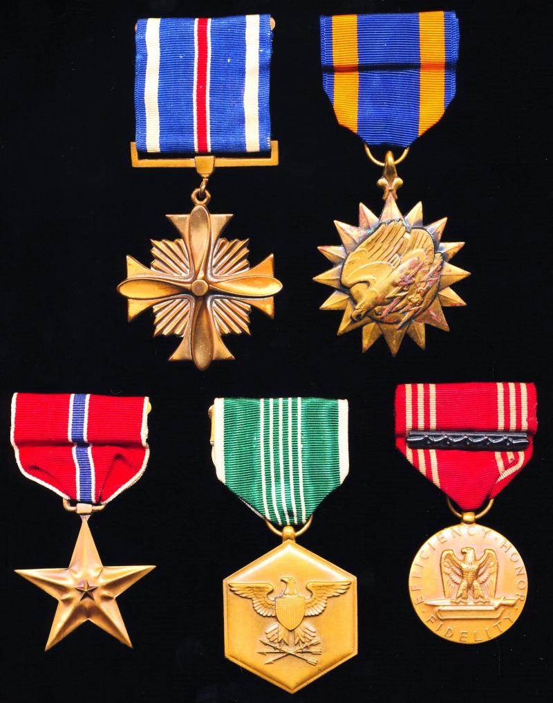 An American flyer's ensemble of named decorations and long service medal awarded to an 'Army' aviator of the Vietnam War: J. White, United States Army