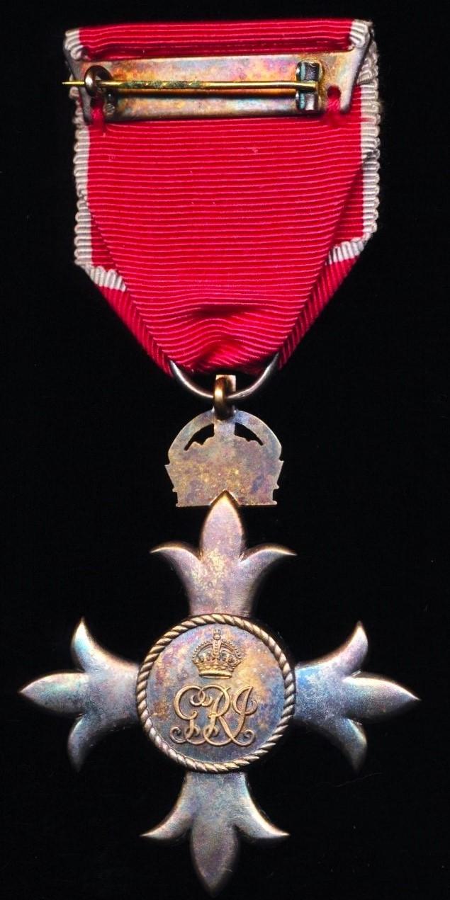 Order Of The Most Excellent Order of the British Empire (Civil). A 5th class Member's (O.B.E.) 2nd type breast badge. Silver gilt