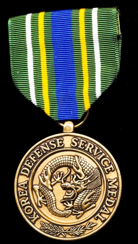 United States: Korea Defense Service Medal (KDSM). 1st type obverse legend