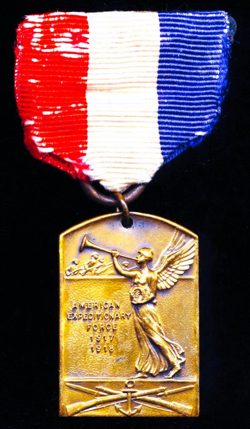 United States: Fraternal Patriotic Americans World War Tribute Medal for the American Expeditionary Force 1917-1918