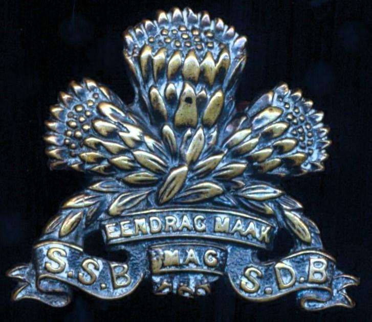 Union of South Africa: Special Service Battalion. Bronze beret / collar badge circa 1939-43