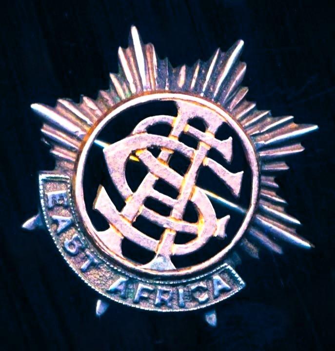 British Empire (East Africa): East African Army Service Corps. Silver and 'gold' Sweetheart-Brooch. Circa 1939-45