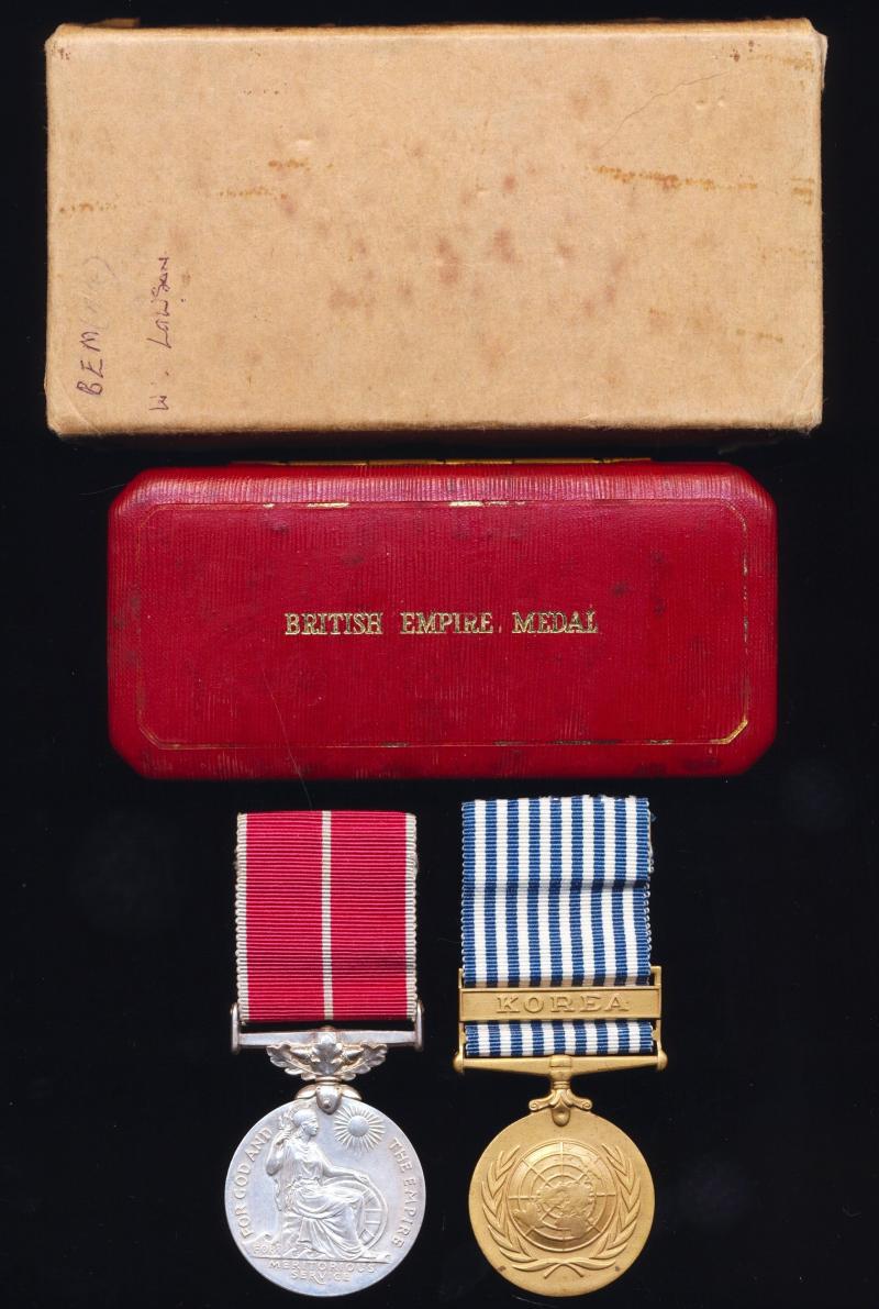 A Wandering Ulsterman's 'Korea Service' British Empire Medal pair: Lance-Corporal William Norritt Stewart Lawson, 28th Field Regiment Royal Engineers, 1st Commonwealth Division - later a Marine Engineer, who became a naturalized 'New Zealander