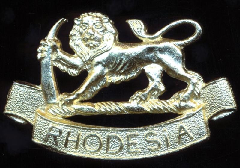 Rhodesia (UDI): Rhodesian Staff Corps. Anodised cap badge