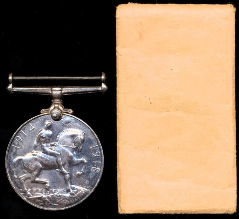 British War Medal. Silver issue (1046L James Mann. R.N.R.)