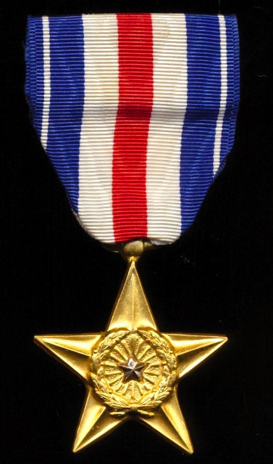 United States: Silver Star Medal. Korean War & Vietnam War issue (Circa 1950-1975)