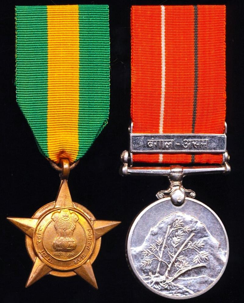 A 'Sikh Sapper's' medal pair including campaign service in 'East Pakistan' in the 1971 Indo-Pak War: Naik Baldev Singh, Bengal Engineers Group