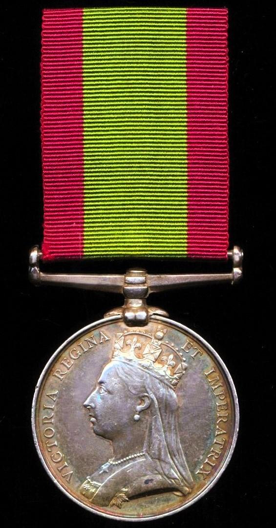 Afghanistan Medal 1878-80. No clasp (Pte. Chowrimootoo. Q. O. S & M.)