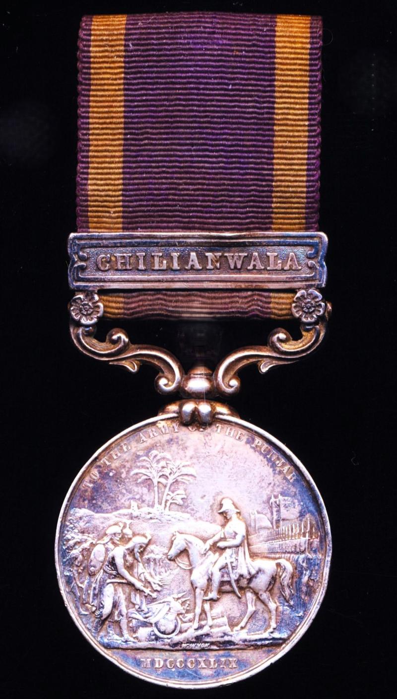 Punjab Medal 1848-49 With clasp 'Chilianwala' (H. Meeds, 24th Foot.)