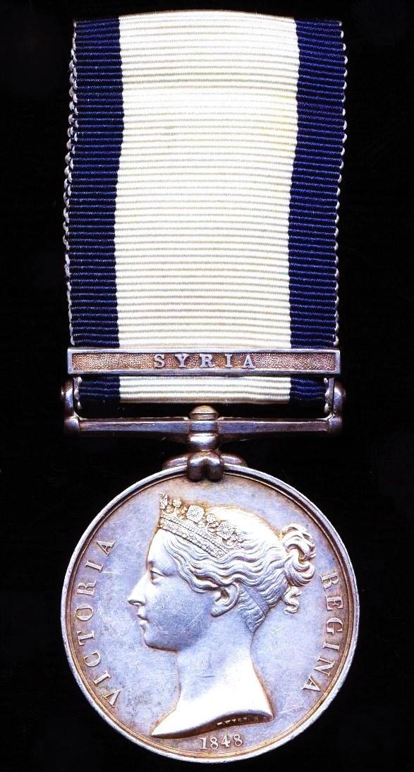 Naval General Service Medal, With clasp 'Syria' (Fredk Cornish.)