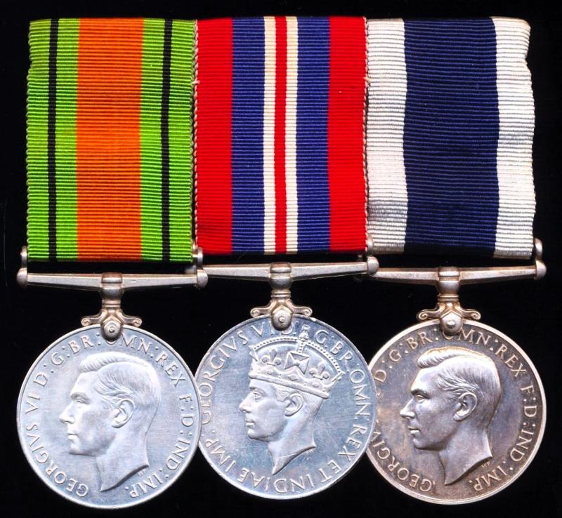 A Sick Berth Chief Petty Officer's Second World War & Post War 'Aircraft Carrier' long service medal group of 3: Sick Berth Chief Petty Officer Reginald Ibbetson, Royal Navy late H.M.S. Implacable