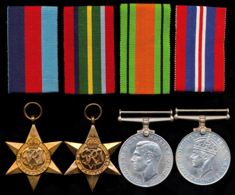 A Second World War 'Pacific Star Quartet' of 4 x campaign medals: Un-named and un-attributed as issued