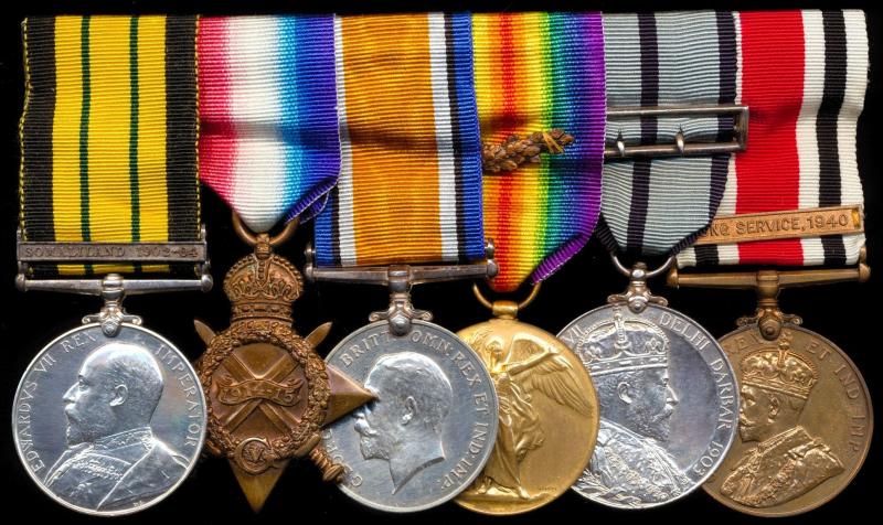 A unique, and extremely rare, Naval Officer's combination of medals and clasps including a Delhi Durbar 1903 Medal: Commander Norman H. Carter, Royal Navy