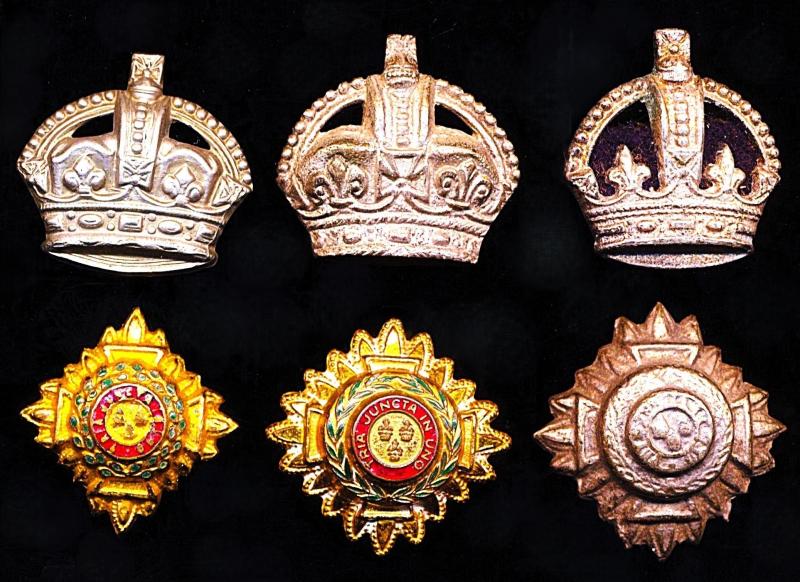 British India: Lot of 6 x items of Indian Police rank insignia, as worn during The British Raj. Circa 1902-1947