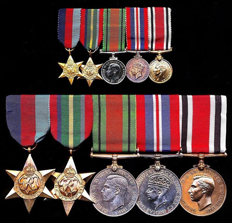 A positively attributed 'Battle for Singapore' & 'Death Railway' Far East Prisoner of War miniature medal group of 5: Private Francis Stanley McElroy, 1st (Singapore Volunteer Corps) Battalion Straits Settlement Volunteer Force