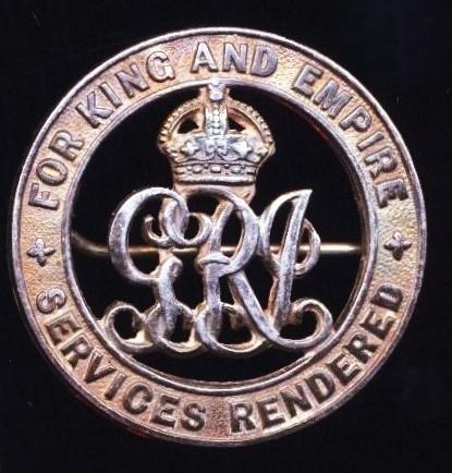 Silver War Badge. Numbered ‘467690’ (positively attributed to No A/1059 Driver James Sanderson, Royal Army Service Corps late Army Service Corps)