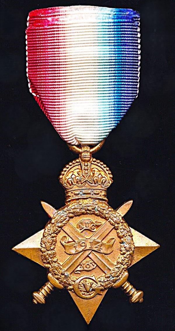 1914 Star. No clasp (No 4436 Sepoy Ajun Khan, 59/Rfls.)