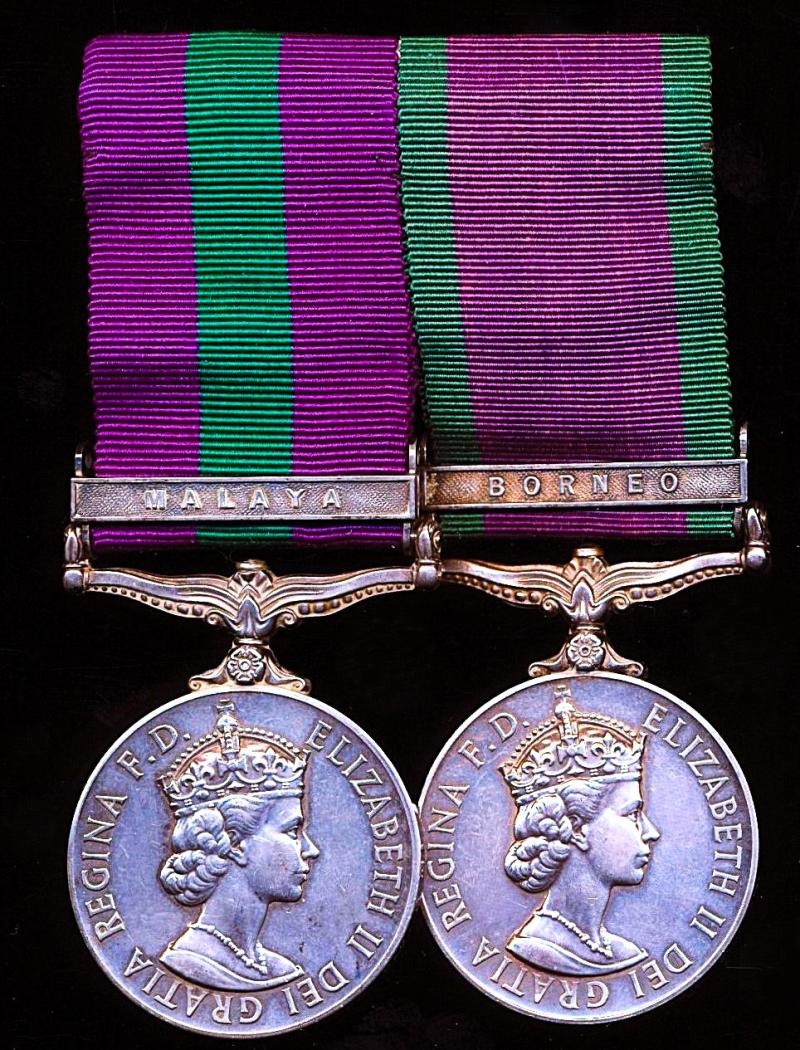 A Gurkha 'Jungle Fighter's'  pair of medals for 2 x different campaigns in South East Asia: Rifleman Hunbir Thapa, 2nd Battalion 2nd KIng Edward VII's Own Gurkha Rifles (Sirmoor Rifles)