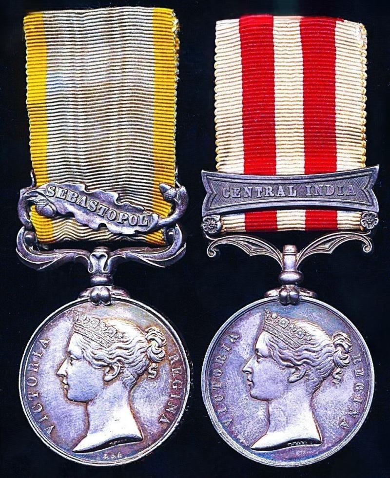 A Victorian Wars campaign medal pair: Corporal James Smith, 71st Highland Light Infantry