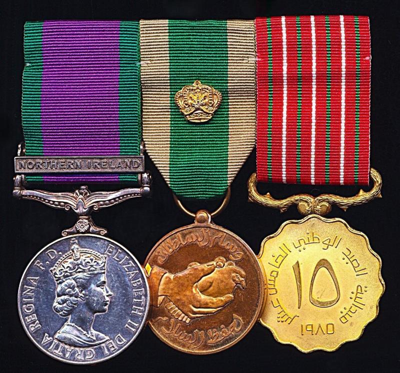 A Naval 'Aircrew' campaign and Sultanate of Oman medal group of 3: Leading Aircrewman R. L. Harper, Royal Navy later Sultan of Oman's Armed Forces