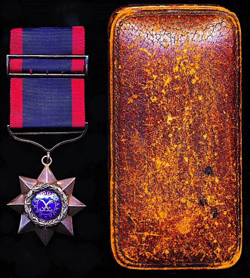 Indian Order of Merit: 1st type (1837-1911) 3rd Class breast badge. With integral riband buckle brooch