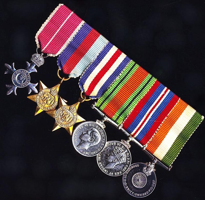 A Positively Attributed Royal Air Force Officer's Miniature Medal Group of 6: Squadron Leader Philip Henry Hudgell, M. B. E., Royal Air Force