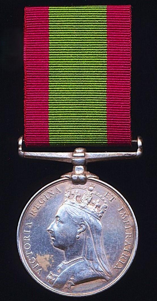 Afghanistan Medal 1878-80. No clasp (Sepoy Runnoo, 1st Punjab Infy)