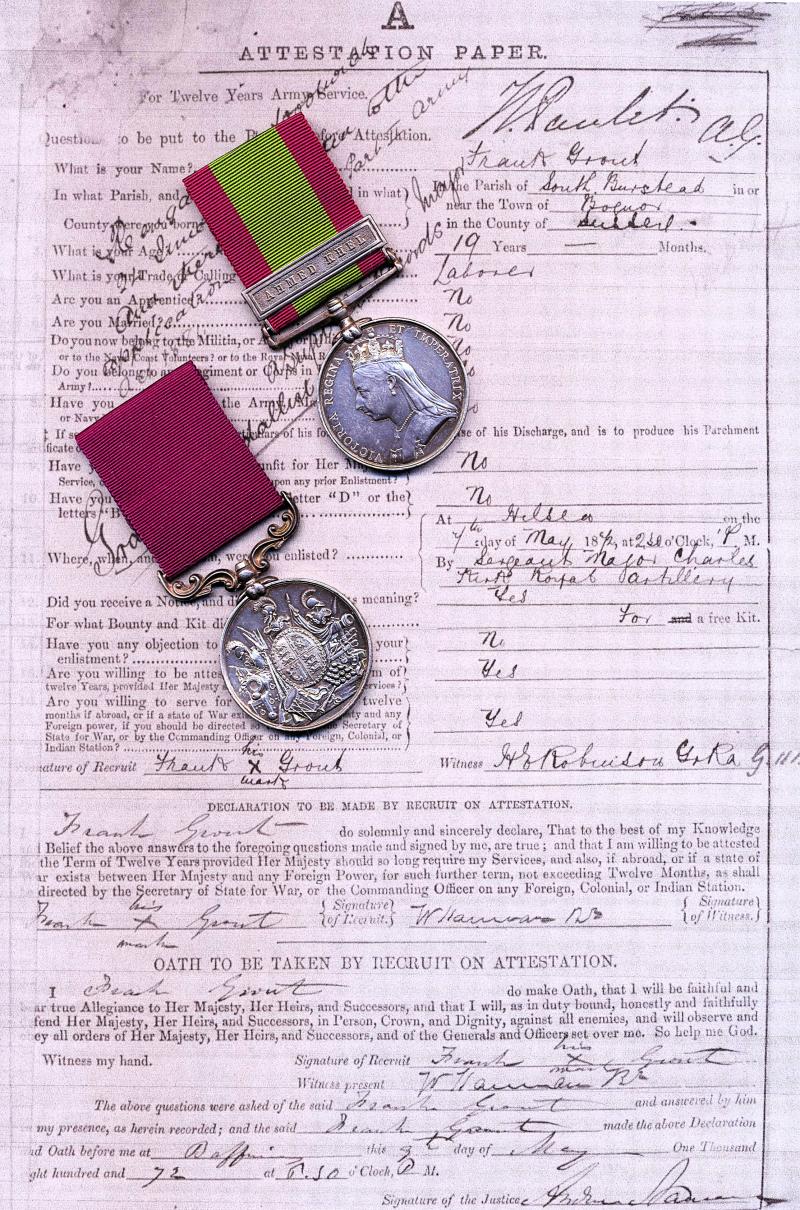 A Gunner's Second Afghan War and Military Long Service Medal Pair: Gunner Frank Grout, Royal Regiment of Artillery