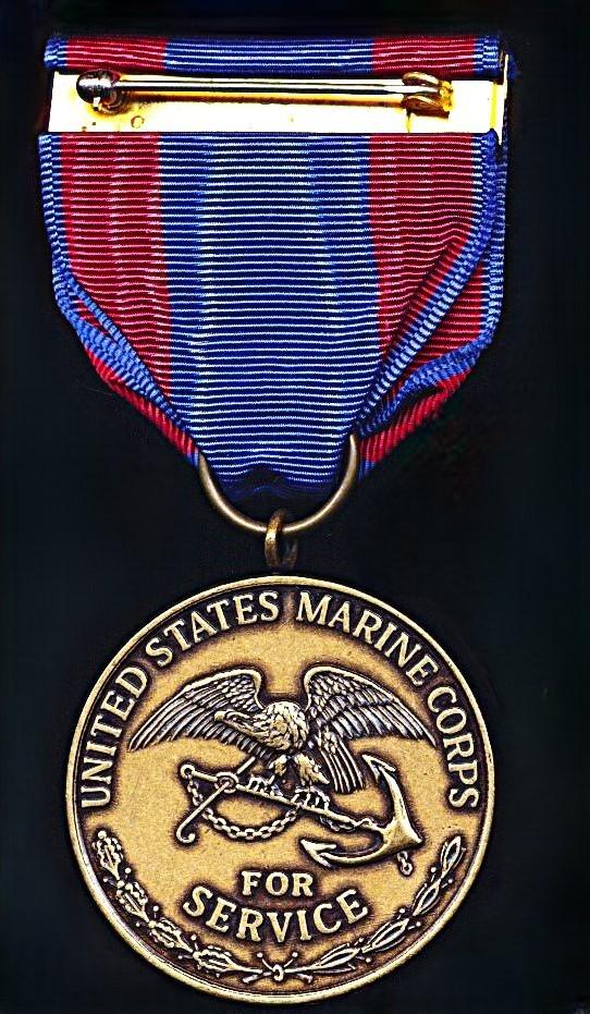 United States: Philippine Campaign Medal (1899-1904). Naval issue with United States Marine Corps reverse & 2nd type riband